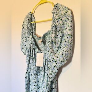 NWT A New Day Blue Floral Maxi Dress XL 🌸